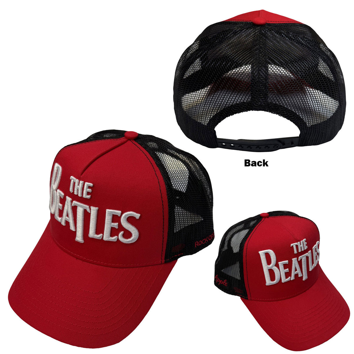 THE BEATLES Baseball Cap, Drop T Logo &amp; Apple
