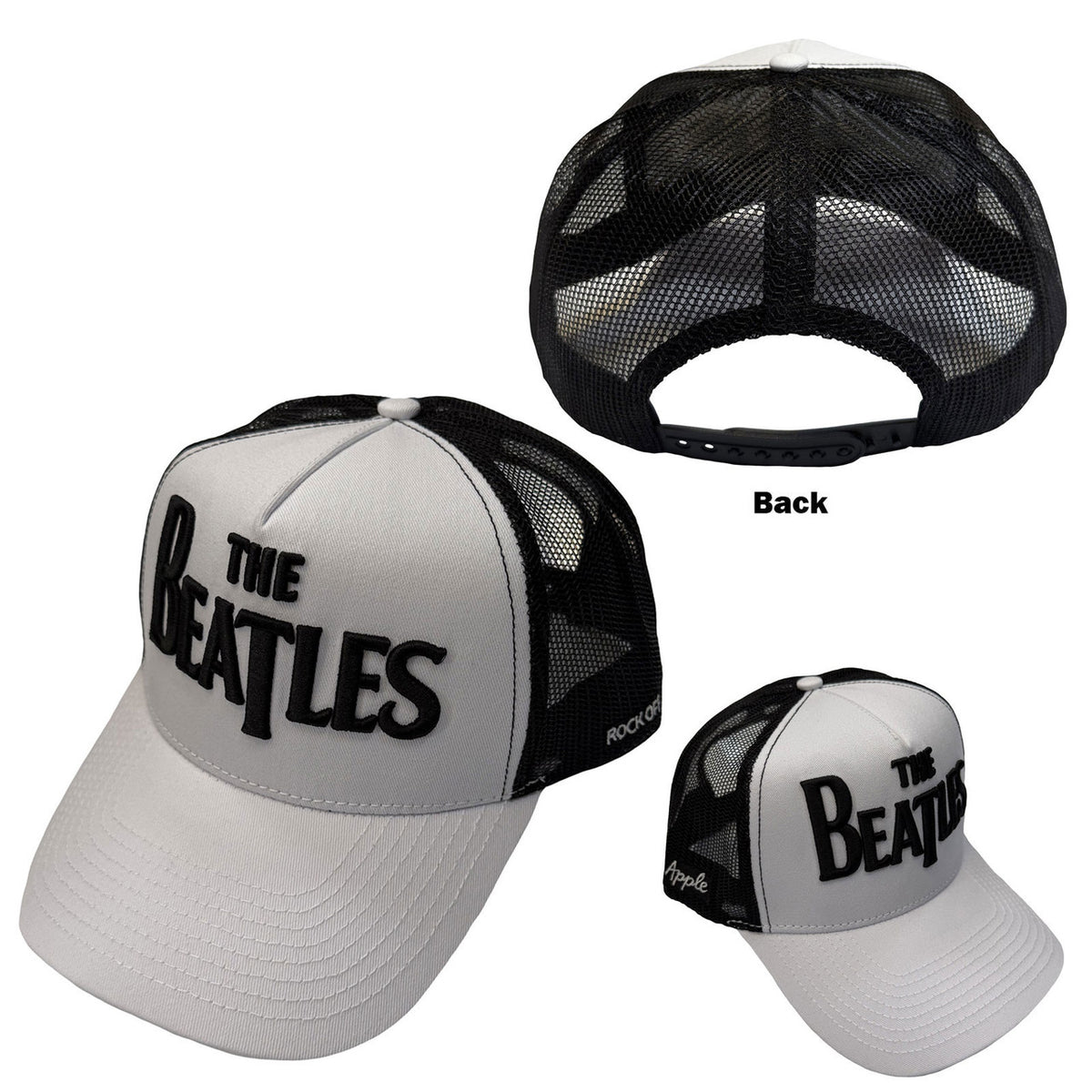 THE BEATLES Baseball Cap, Drop T Logo &amp; Apple