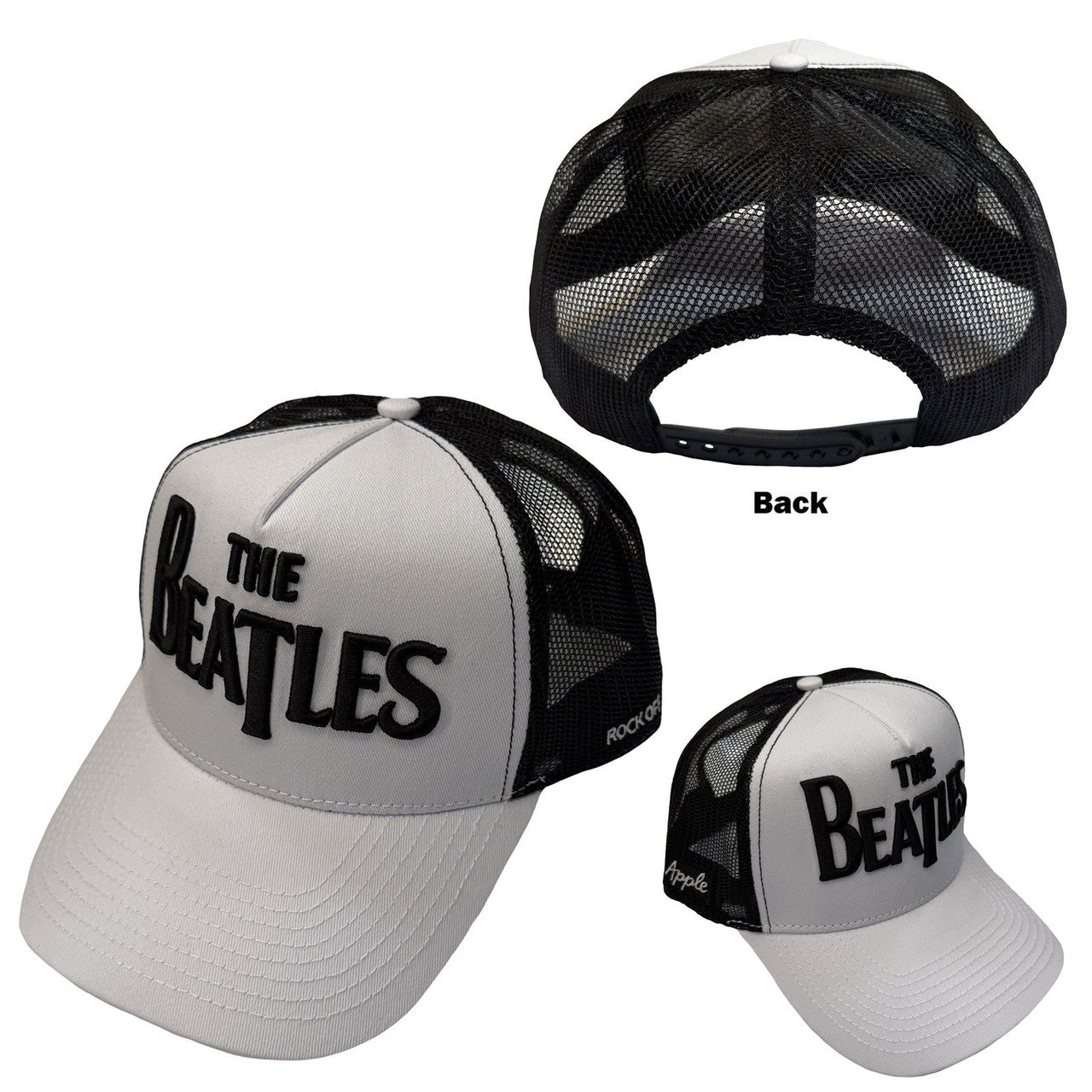 THE BEATLES Baseball Cap, Drop T Logo &amp; Apple