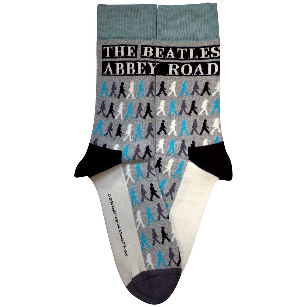 THE BEATLES Unisex Ankle Socks, Abbey Road Colours Crossing Repeat