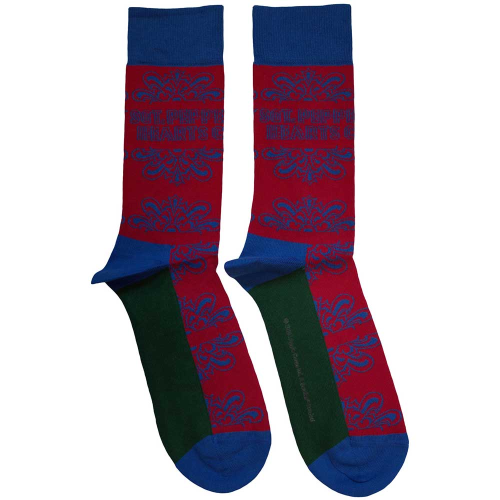 The Beatles Unisex Ankle Socks Sgt Pepper Text Outlines