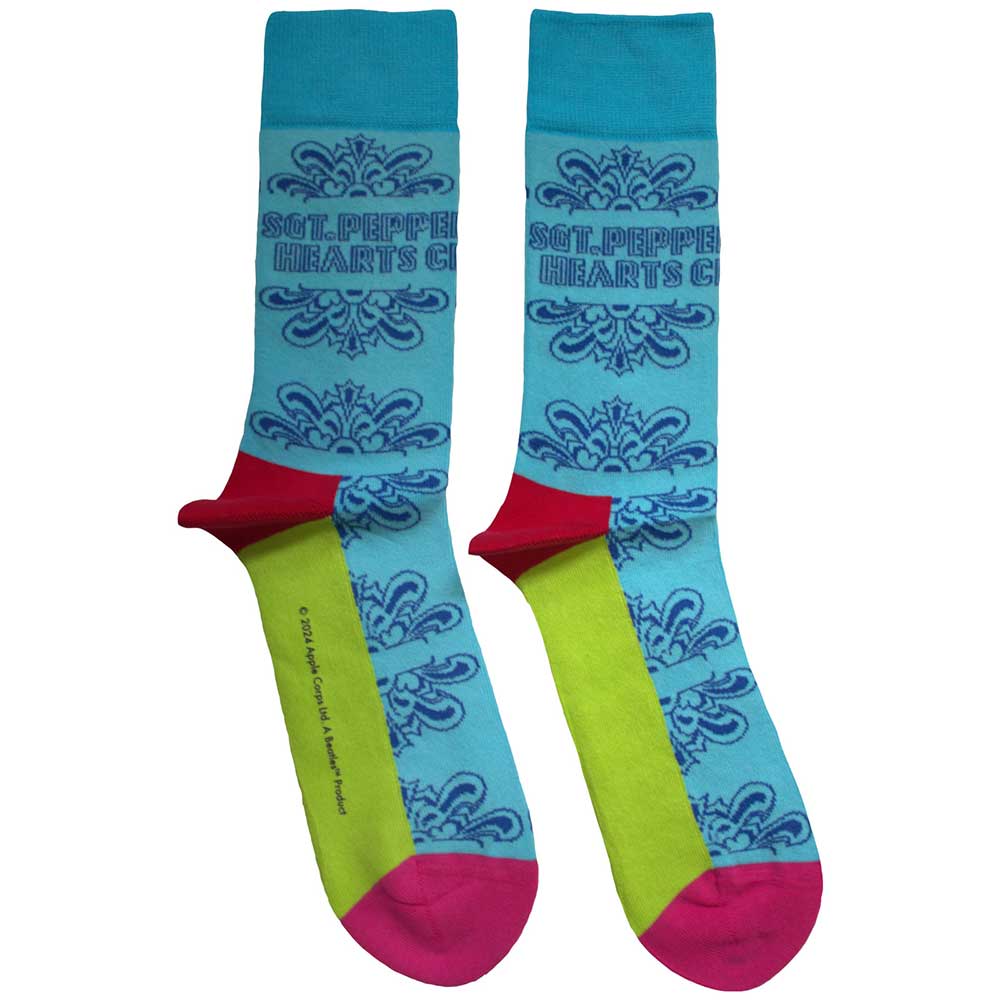 The Beatles Unisex Ankle Socks Sgt Pepper Text Outlines