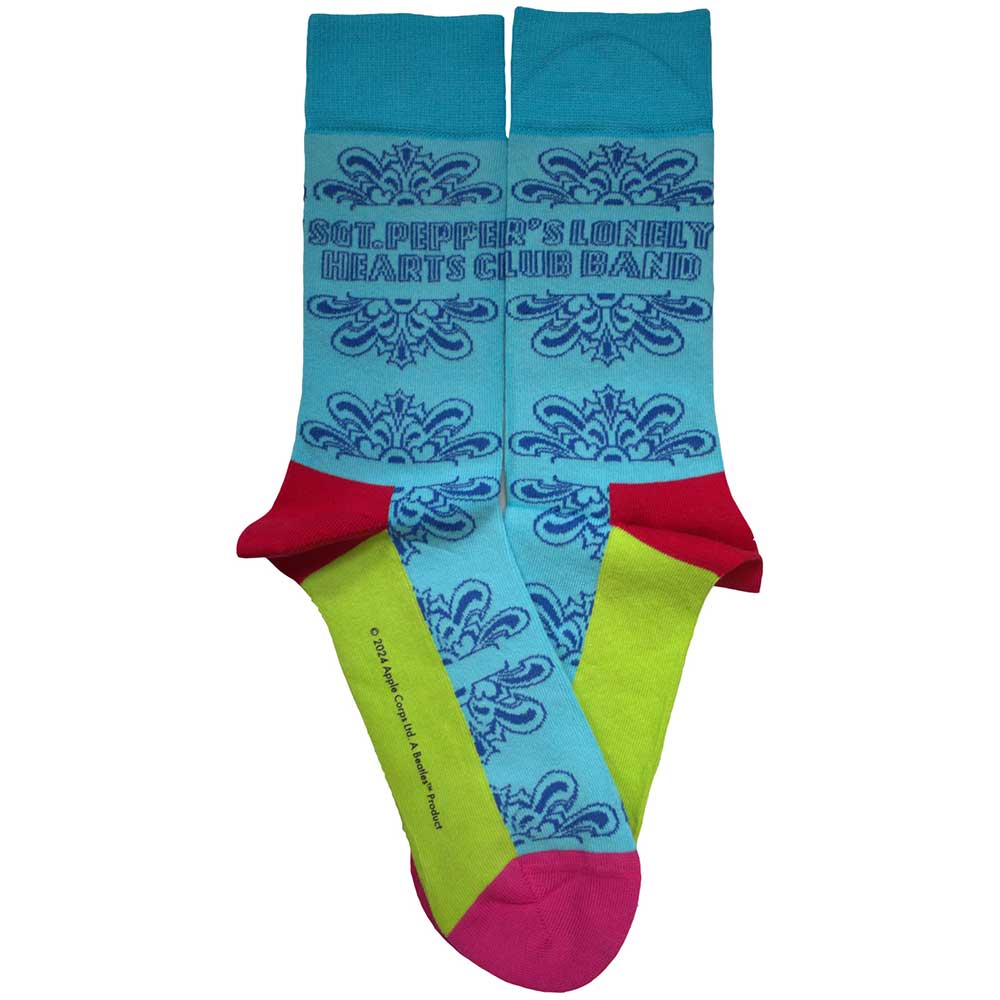 THE BEATLES Unisex Ankle Socks, Sgt Pepper Text Outlines