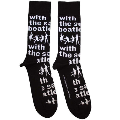 THE BEATLES Unisex Ankle Socks, With The Beatles Silhouettes Repeat