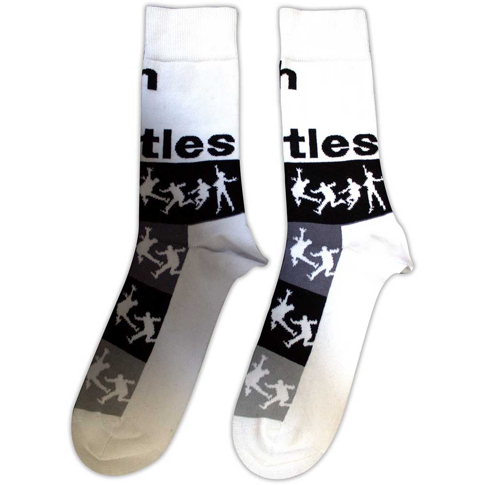 The Beatles Unisex Ankle Socks With The Beatles Silhouette Stripes