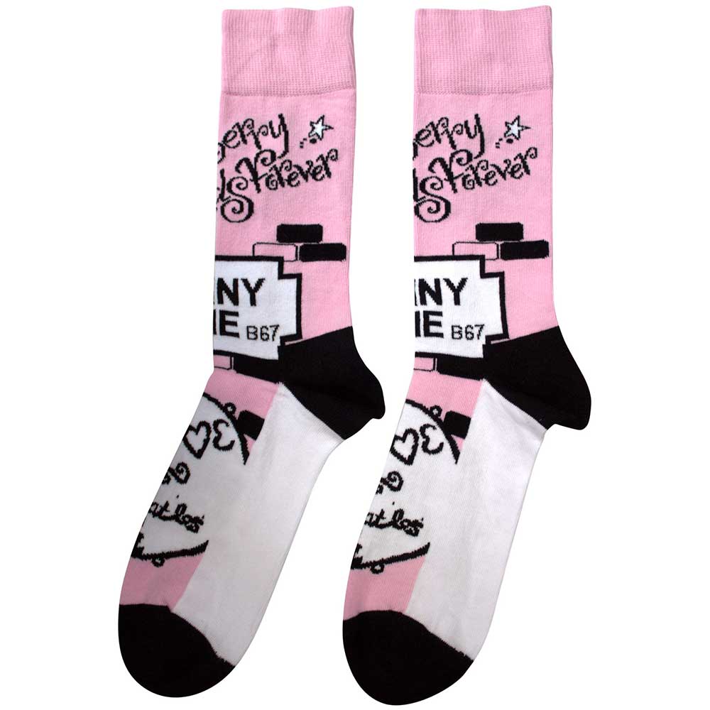 THE BEATLES Unisex Ankle Socks, Strawberry Fields/penny Lane