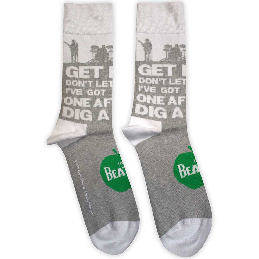 THE BEATLES Unisex Ankle Socks, Rooftop Silhouettes &amp; Apple