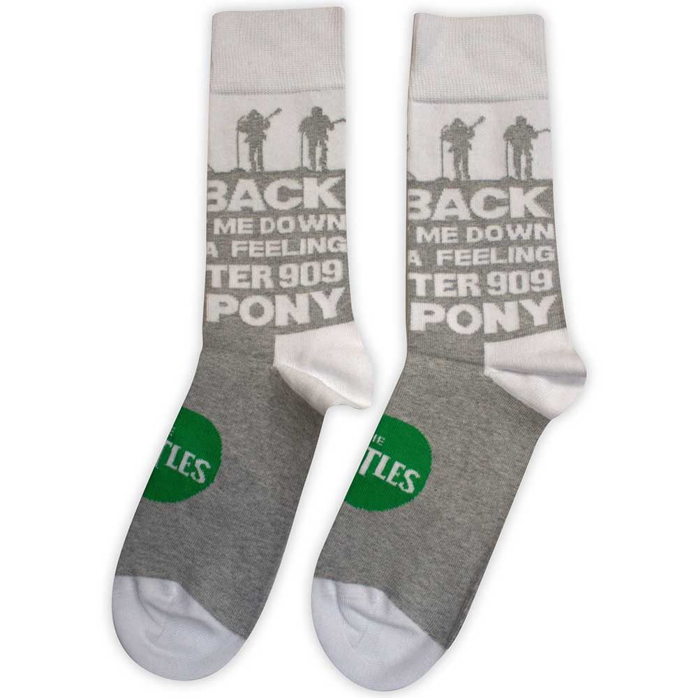 THE BEATLES Unisex Ankle Socks, Rooftop Silhouettes & Apple