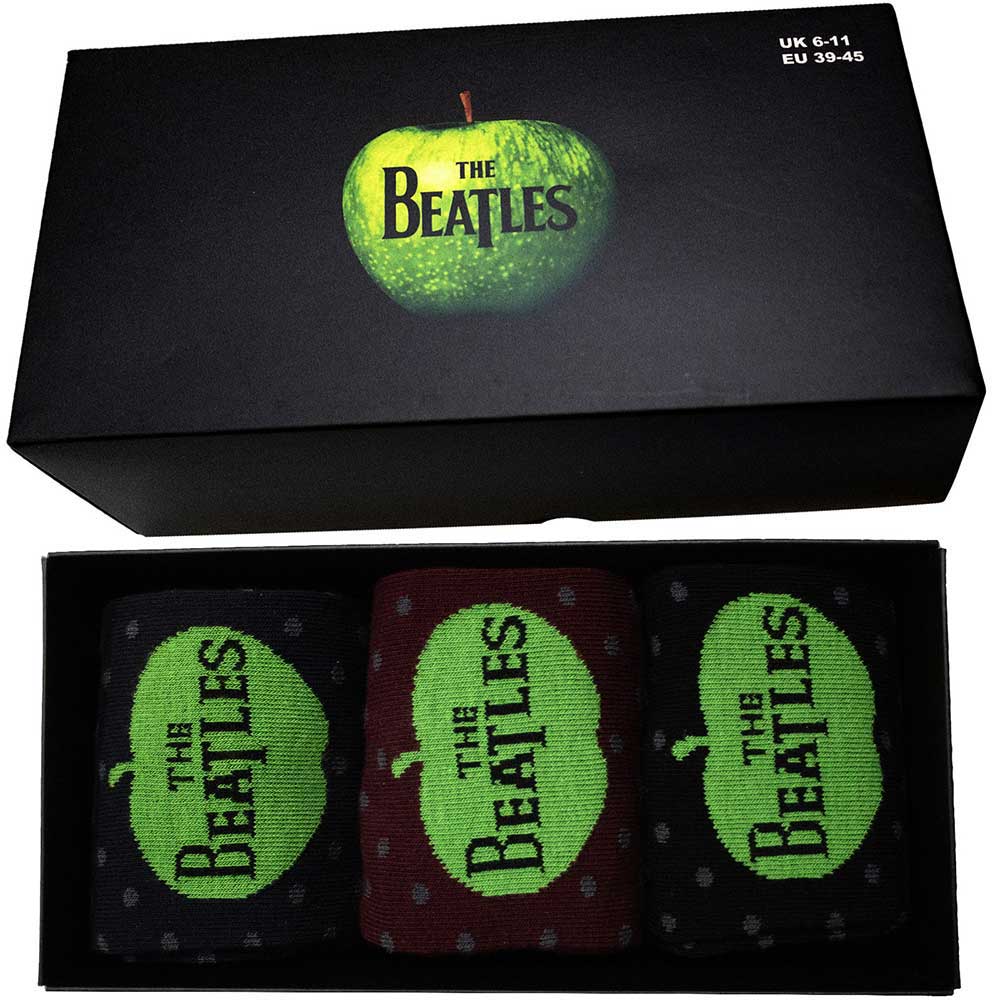 THE BEATLES Unisex Ankle Socks, Apple &amp; Spots