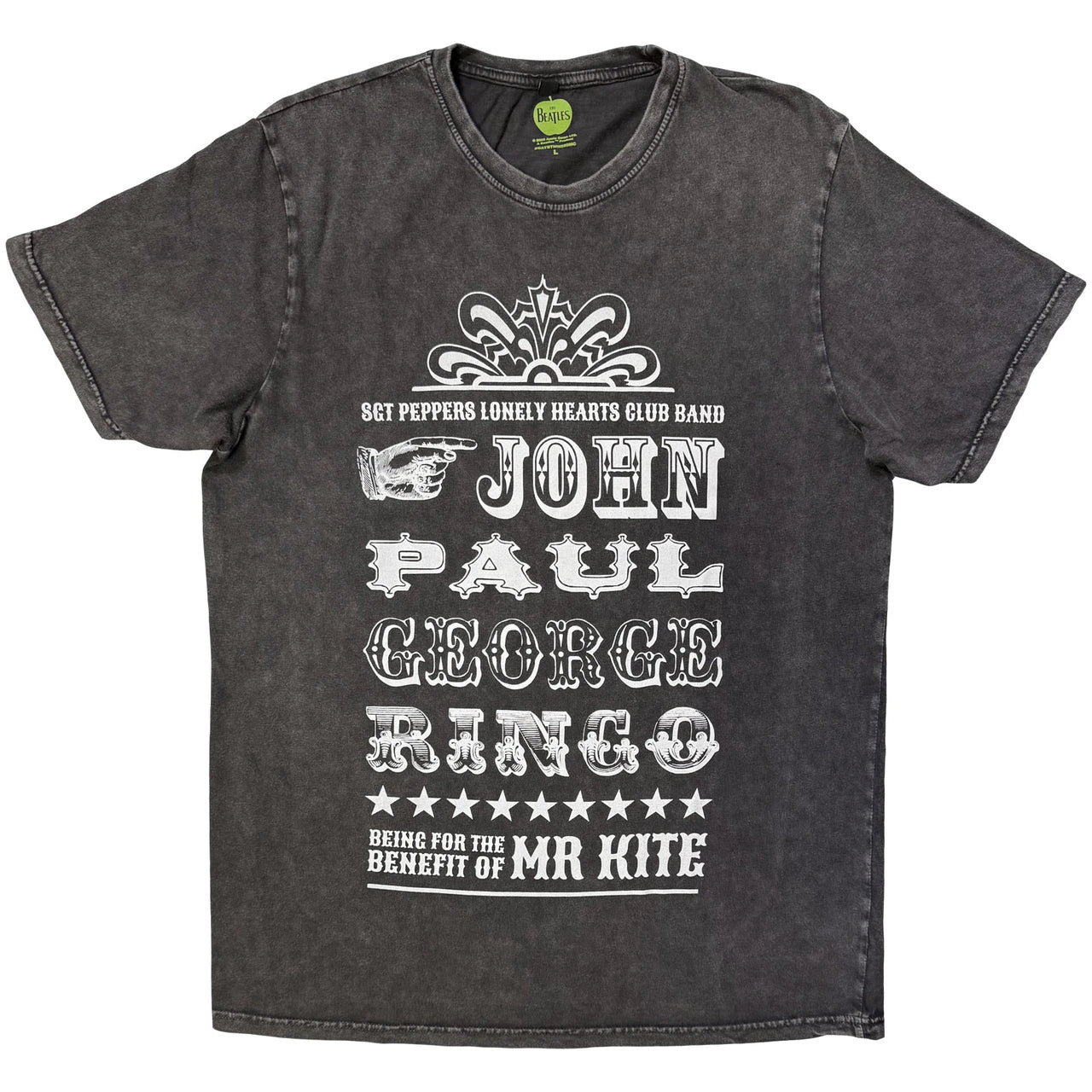 THE BEATLES Stone Wash T-Shirt, Mr Kite