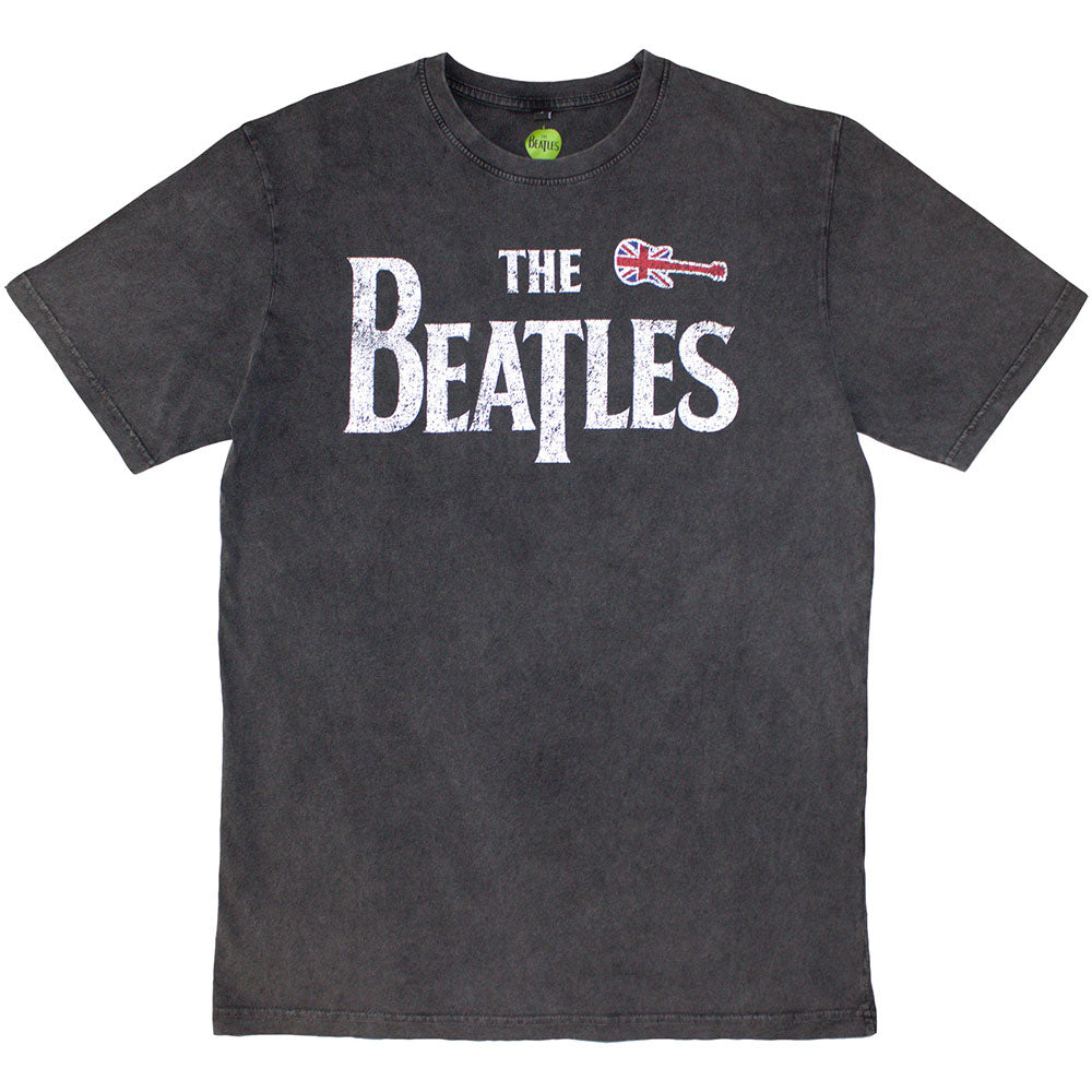 THE BEATLES Stone Wash T-Shirt, Drop T