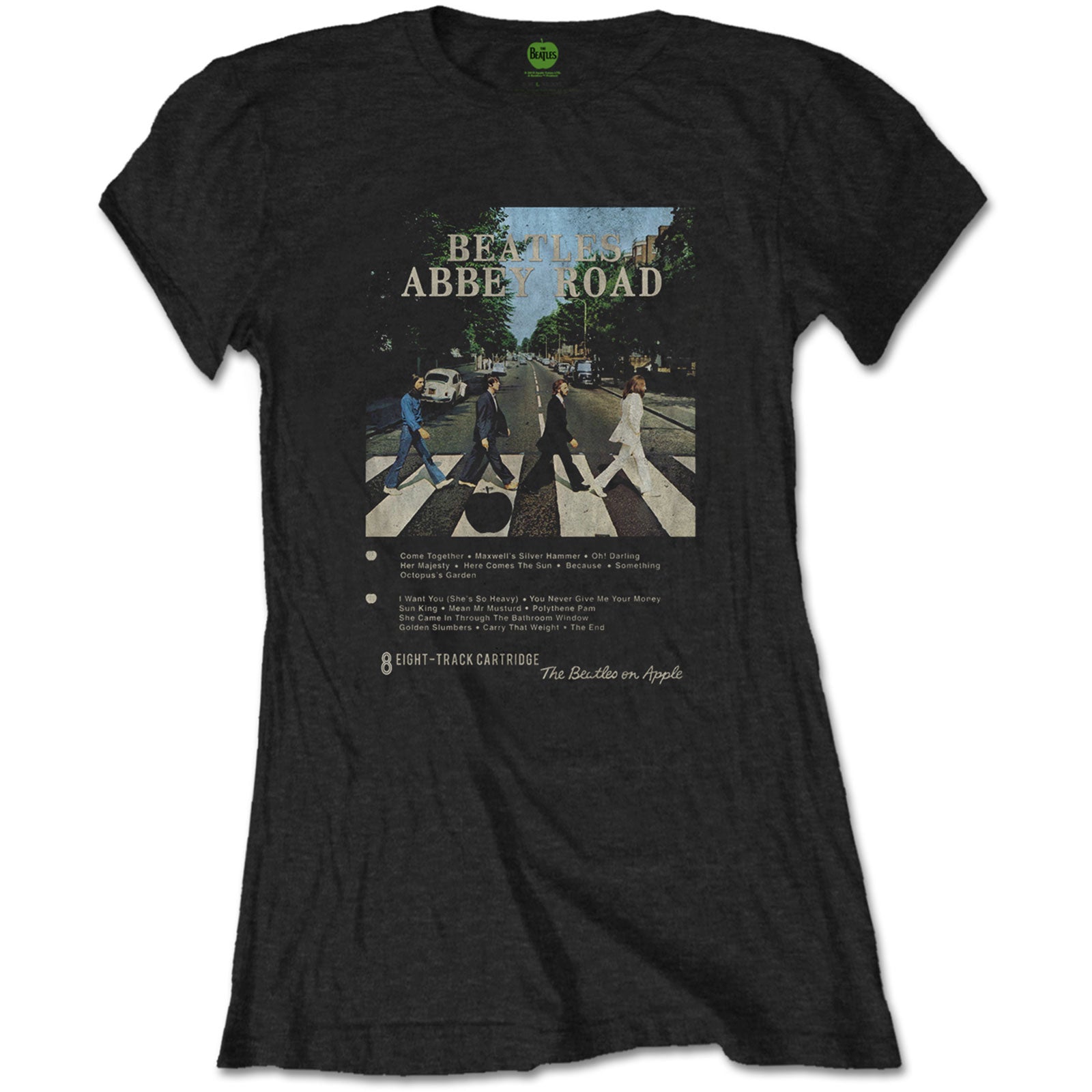 THE BEATLES T-Shirt for Ladies, Abbey Road 8 Track