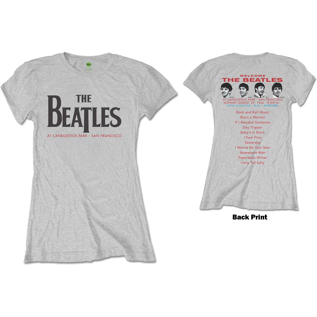 THE BEATLES T-Shirt for Ladies, Candlestick Park