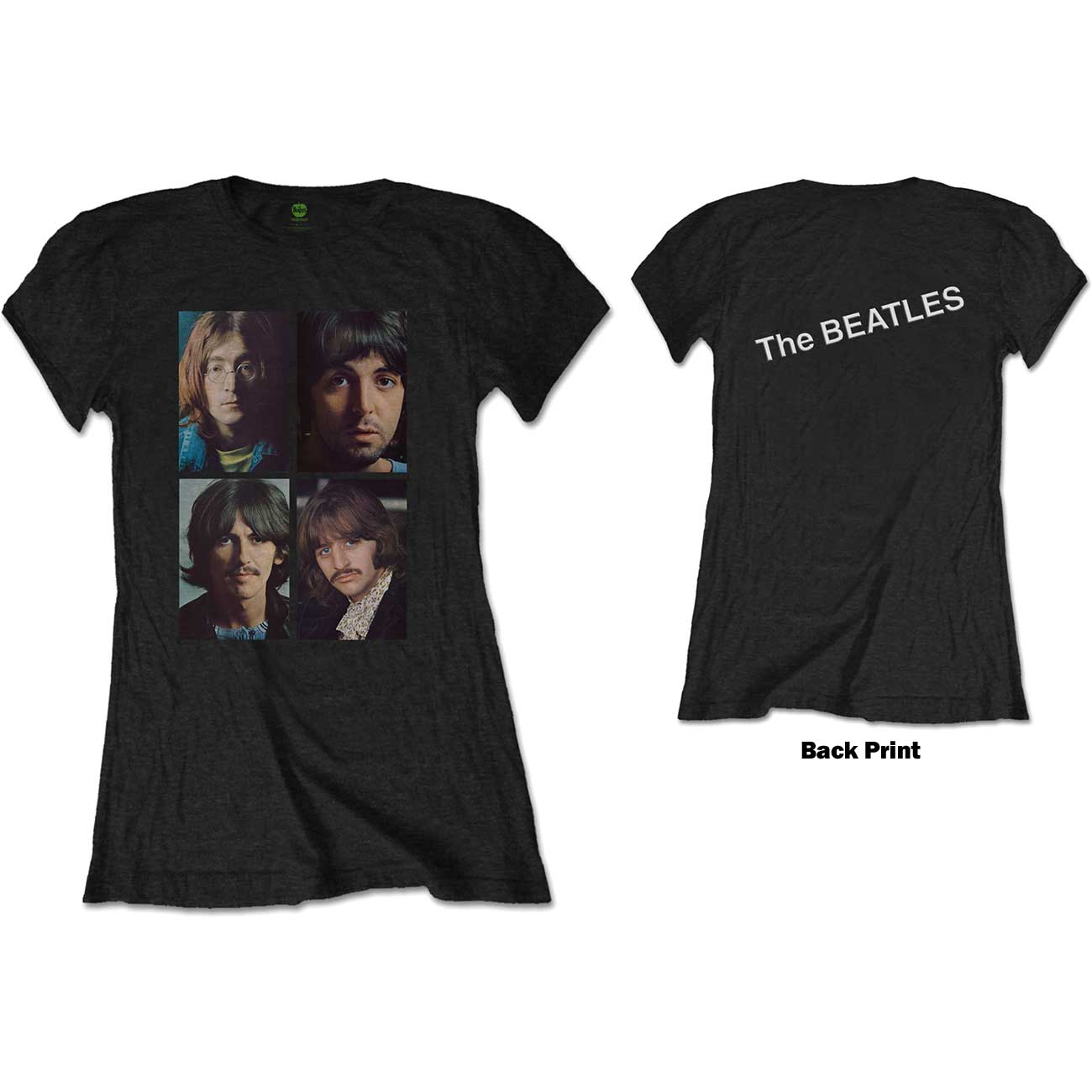 THE BEATLES T-Shirt for Ladies, White Album Faces