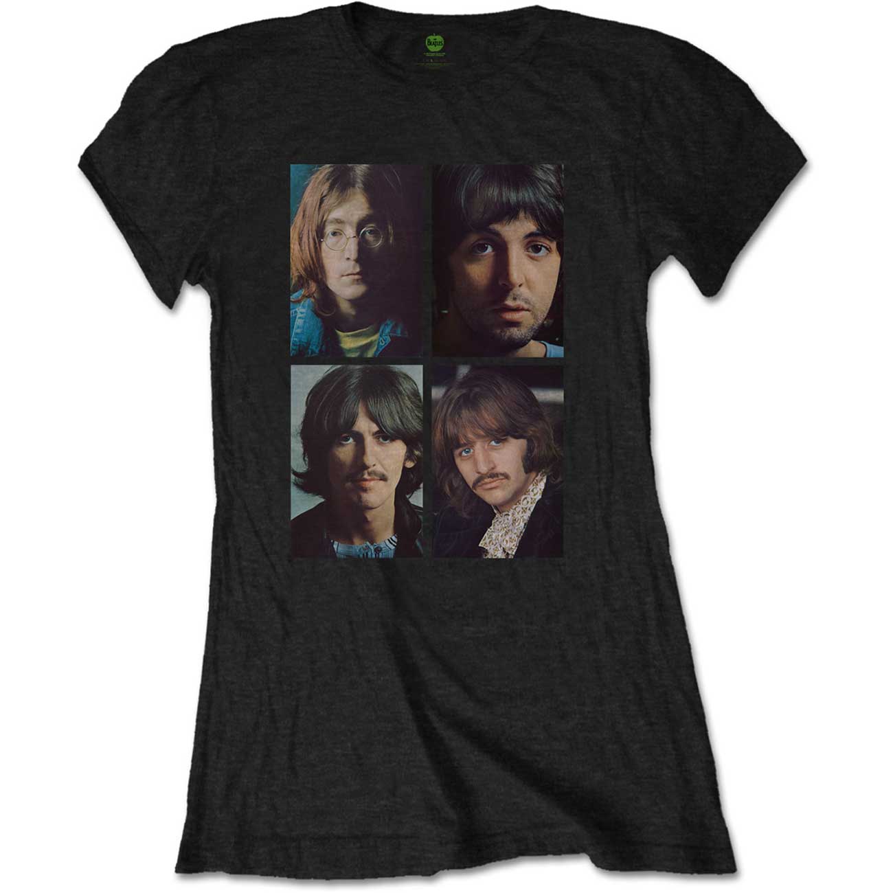 THE BEATLES T-Shirt for Ladies, White Album Faces