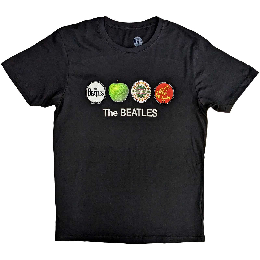 THE BEATLES Attractive T-Shirt, Apple & Drums
