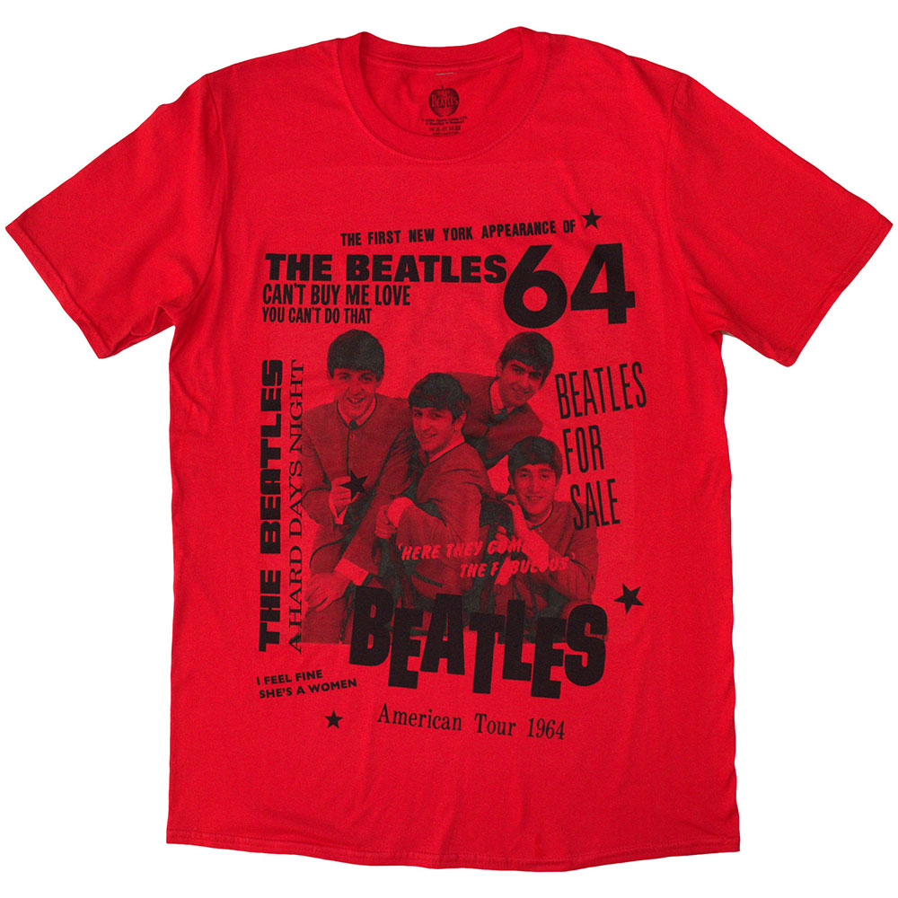 THE BEATLES Attractive T-Shirt, US Tour 1964