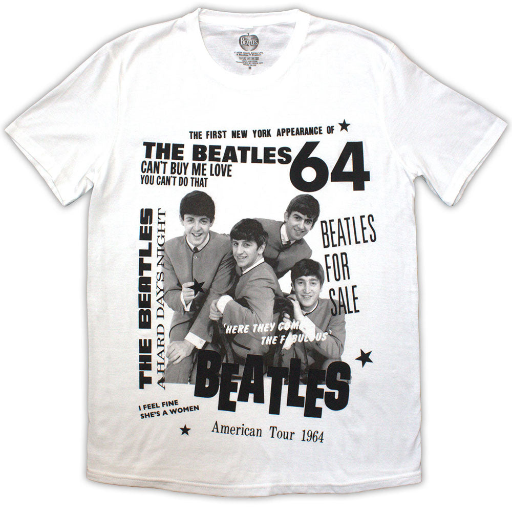 THE BEATLES Attractive T-Shirt, American Tour 1964