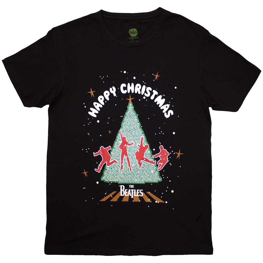 THE BEATLES Attractive T-Shirt, Christmas Tree