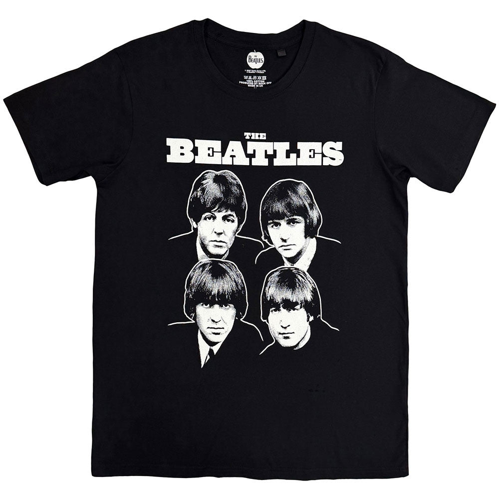 THE BEATLES Attractive T-Shirt, Black &amp; White Band