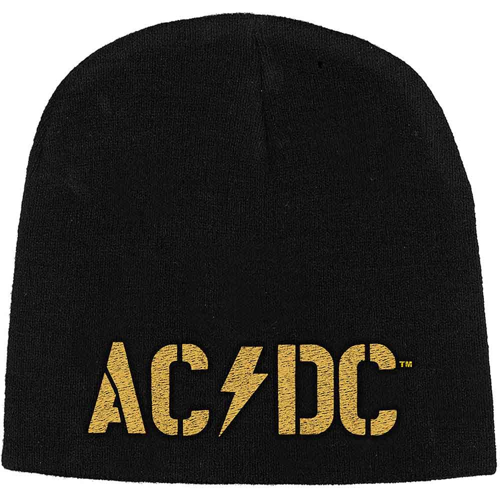 AC/DC Attractive Beanie Hat, Pwr-up Band Logo – Authentic Band Merch