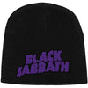 BLACK SABBATH Attractive Beanie Hat, Purple Logo