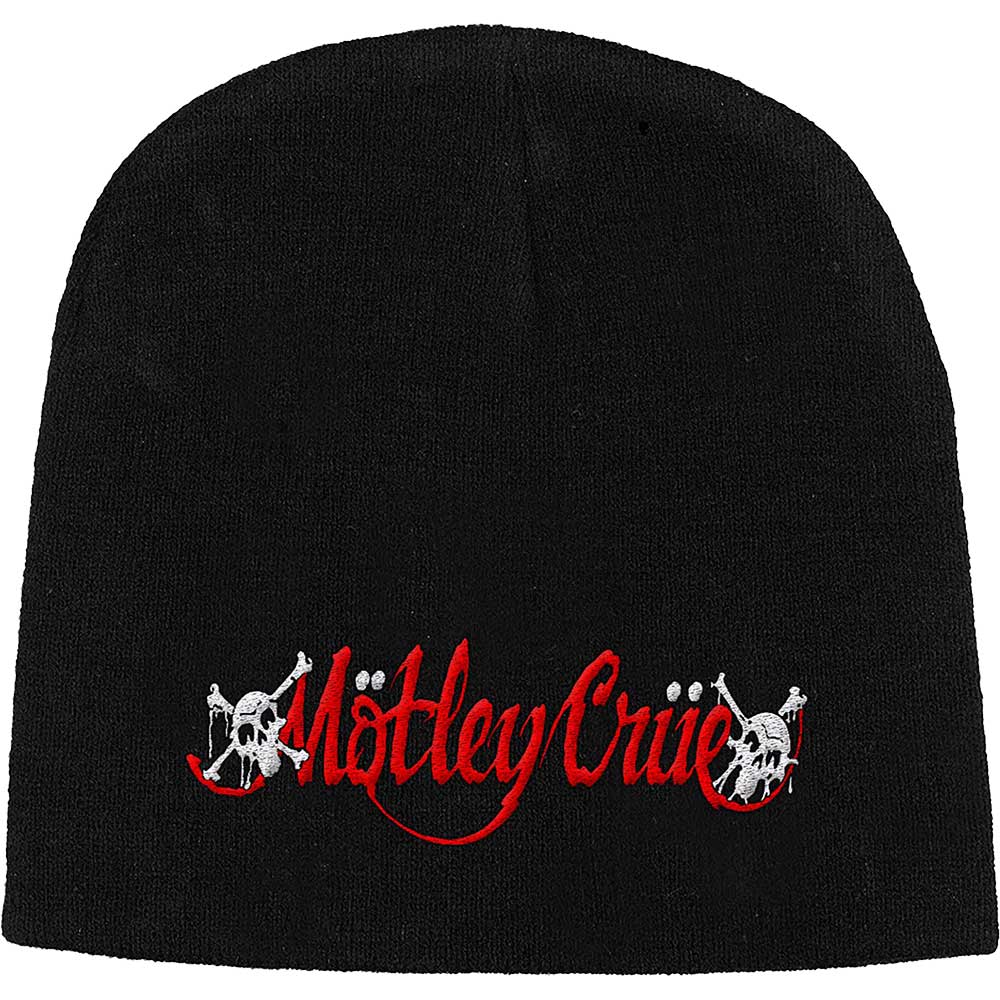 MOTLEY CRUE Attractive Beanie Hat, Dr Feelgood Logo