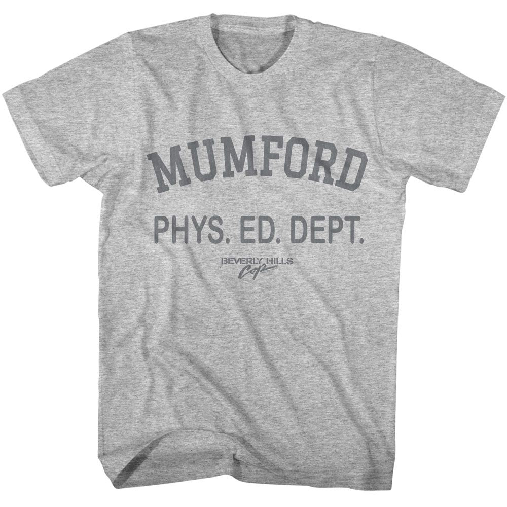 BEVERLY HILLS COP Eye-Catching T-Shirt, BEVERLY HILLS COP MUMFORD PHYS ED DEPT