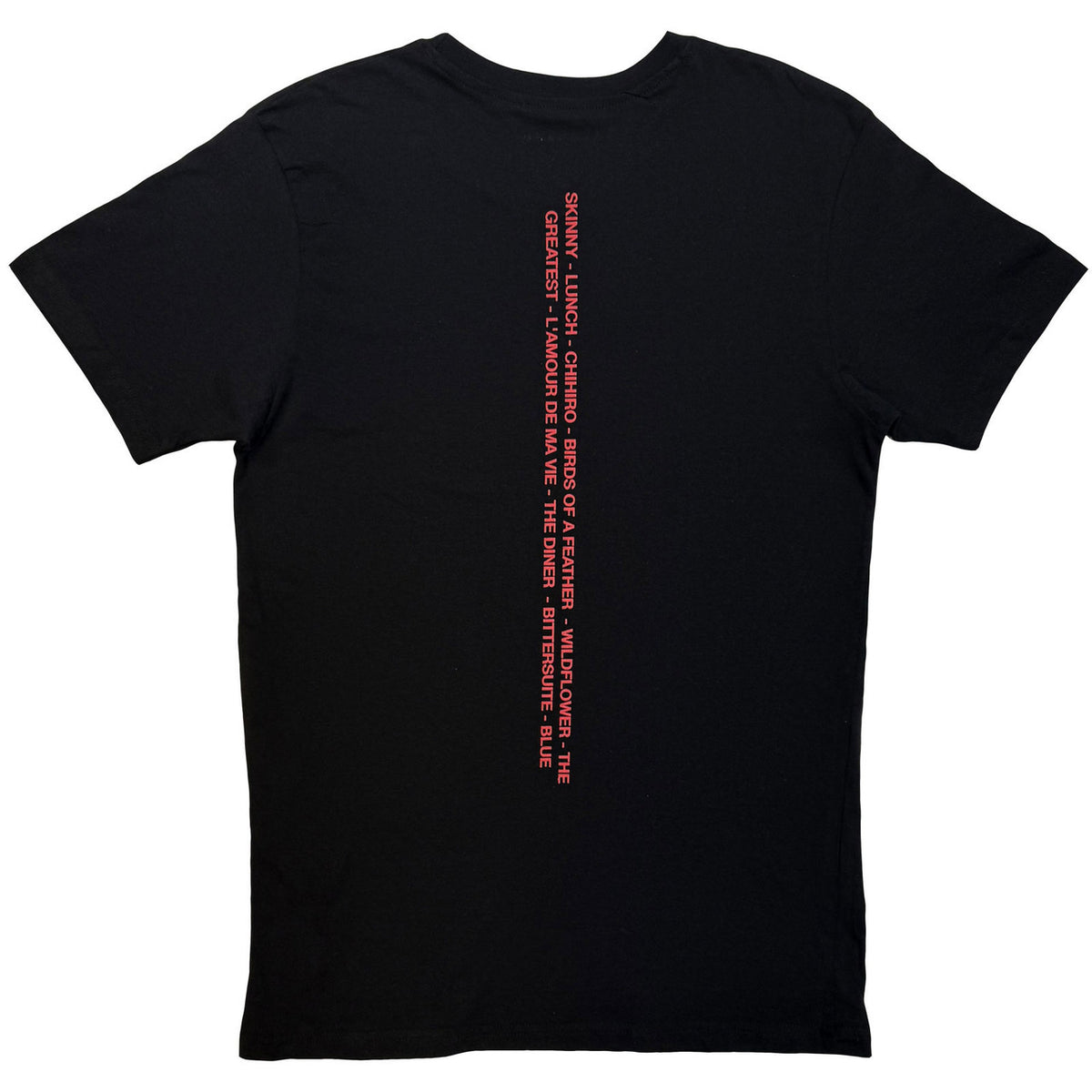BILLIE EILISH Attractive T-Shirt, Jump Tracklist Spine