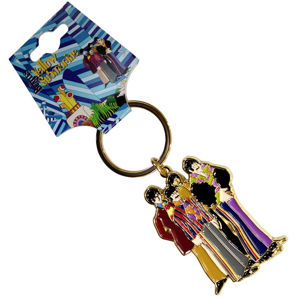 THE BEATLES Keychain, Yellow Submarine Band