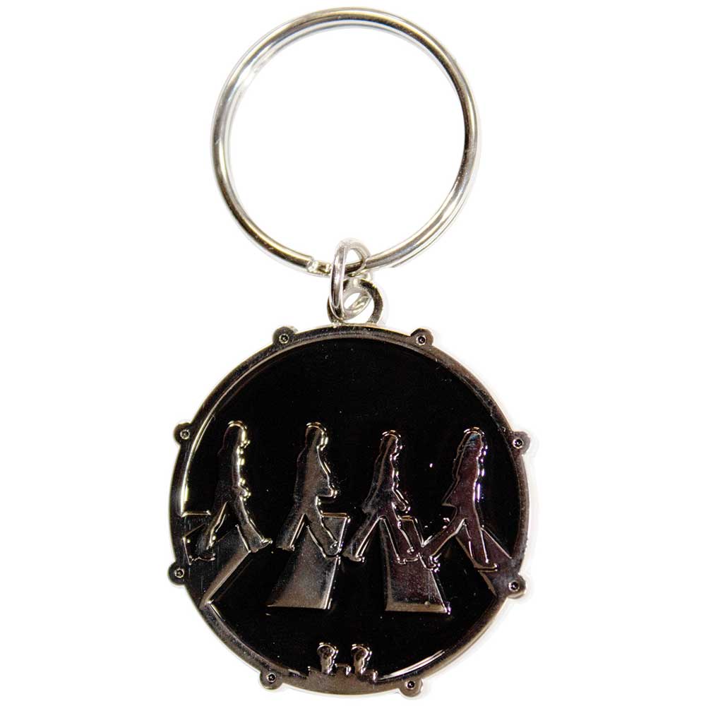 THE BEATLES Keychain, Abbey Road Crossing Chrome