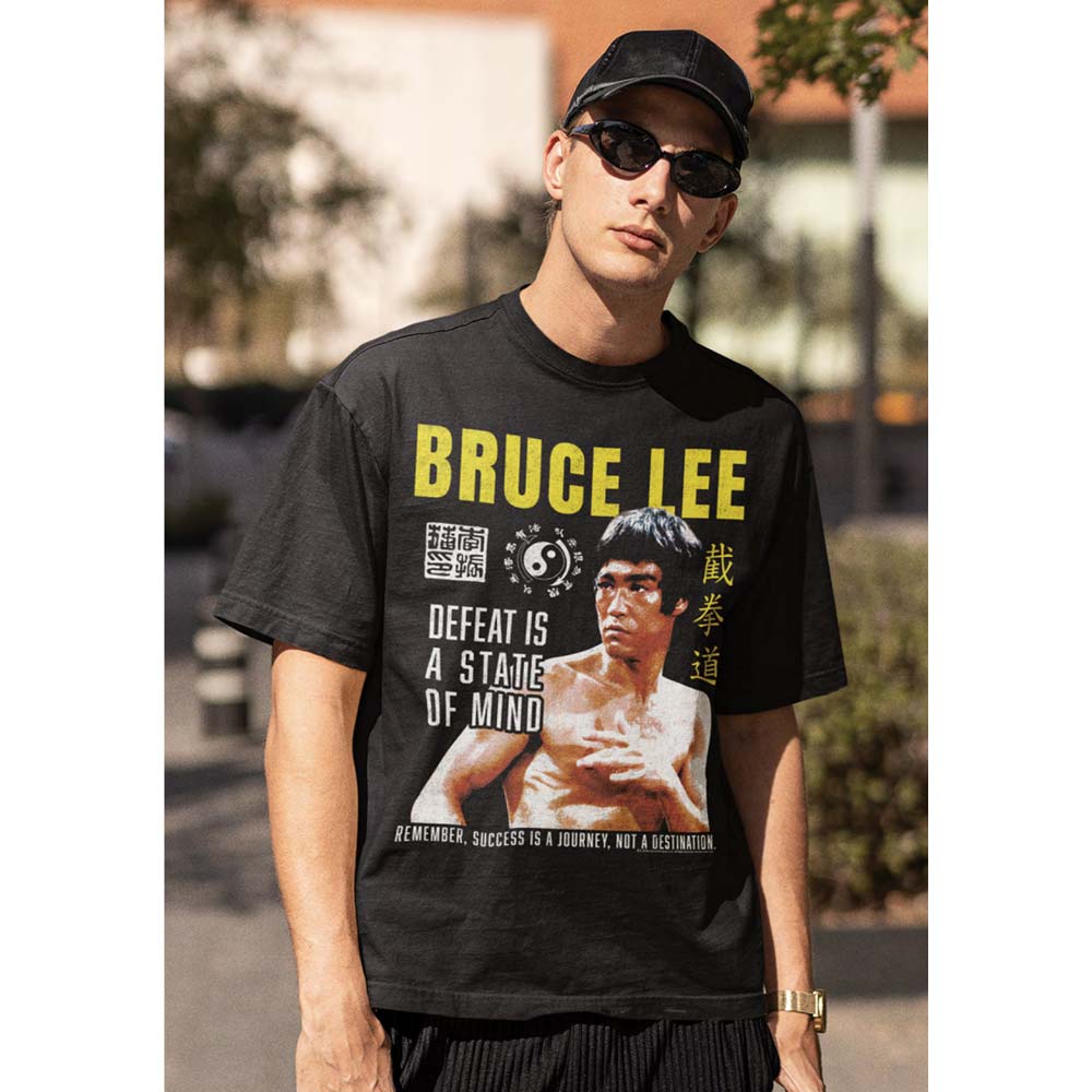 BRUCE LEE Glorious T-Shirt, Defeat Is A State Of Mind