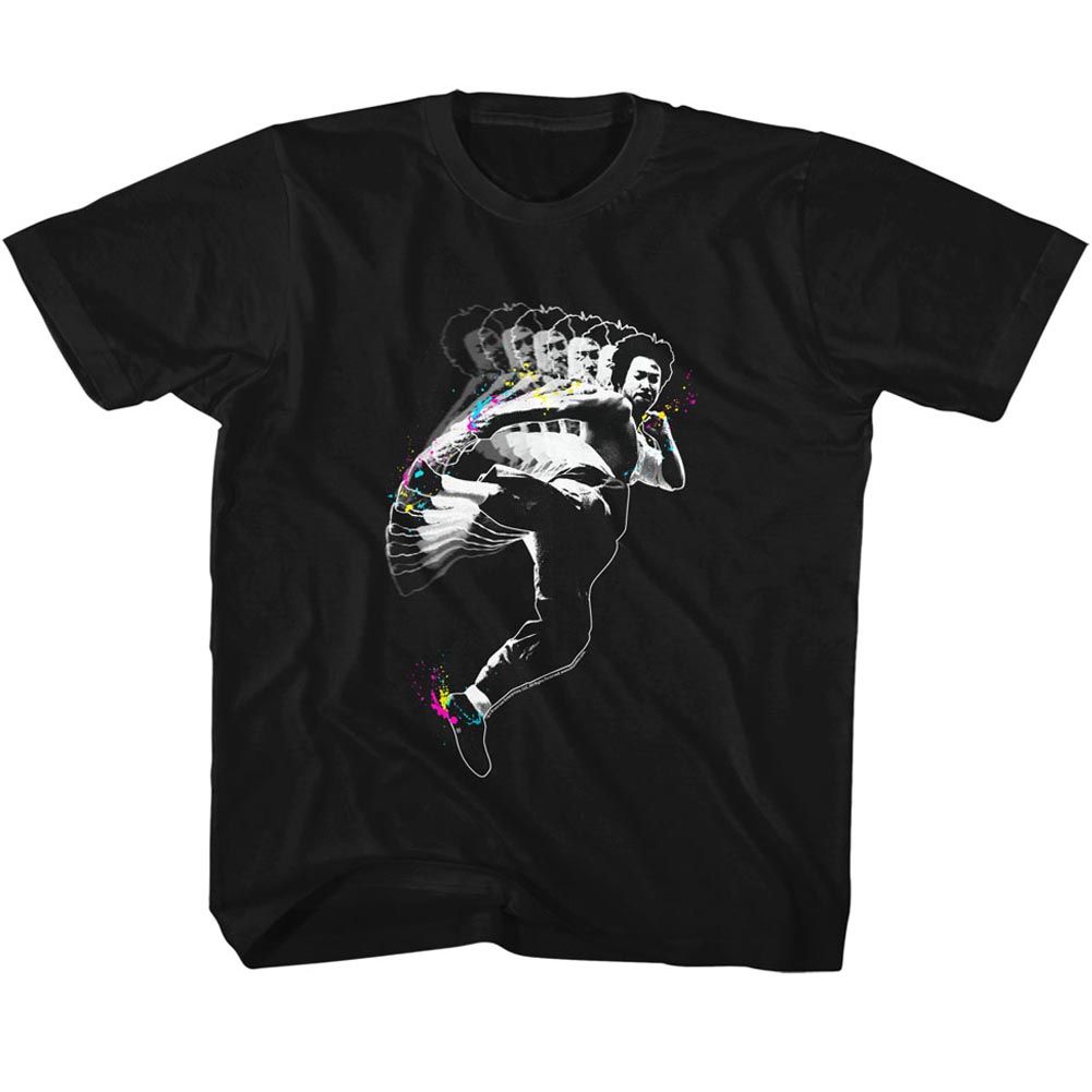 BRUCE LEE Eye-Catching T-Shirt, SPLAT KICK