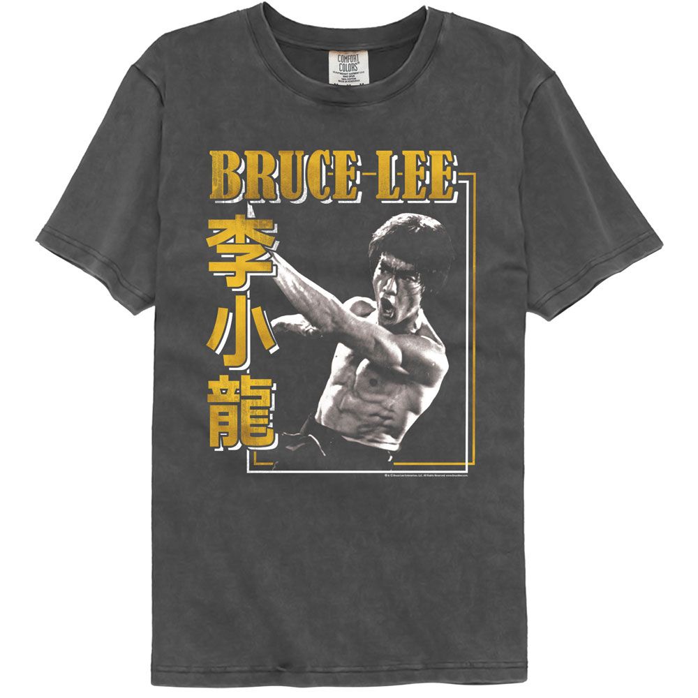 BRUCE LEE Garment Dye T-Shirt, Punch