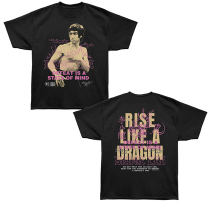 BRUCE LEE Oversized T-Shirt, RISE LIKE A DRAGON