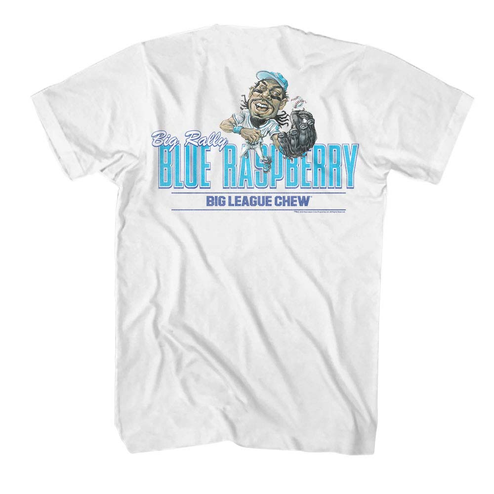 BIG LEAGUE CHEW Eye-Catching T-Shirt, Blue Raspberry