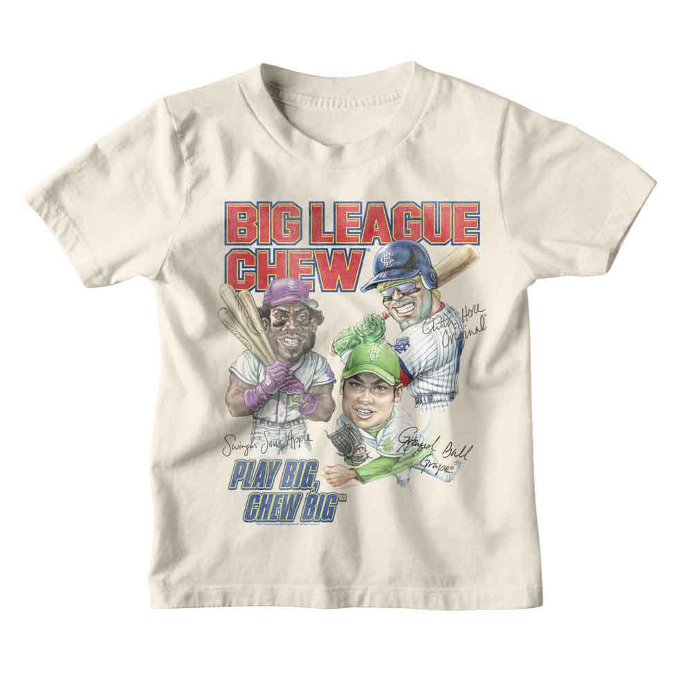 BIG LEAGUE CHEW Kids T-Shirt, PLAYER FLAVORS
