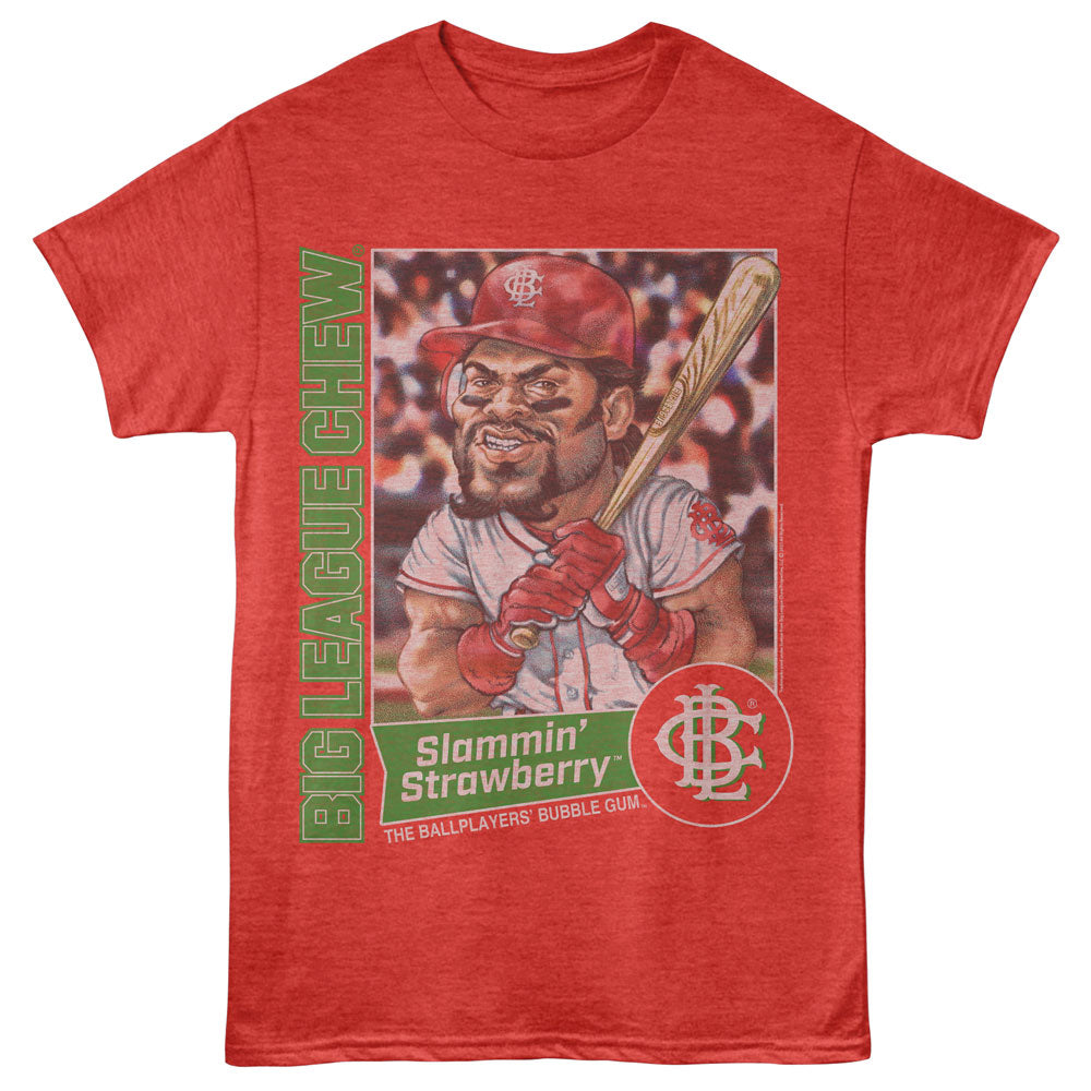 BIG LEAGUE CHEW Eye-Catching T-Shirt, STRAWBERRY BATTER