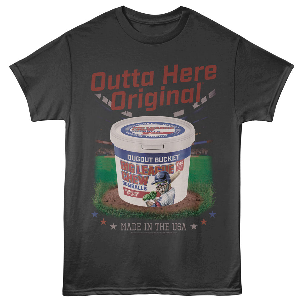BIG LEAGUE CHEW Eye-Catching T-Shirt, DUGOUT BUCKET