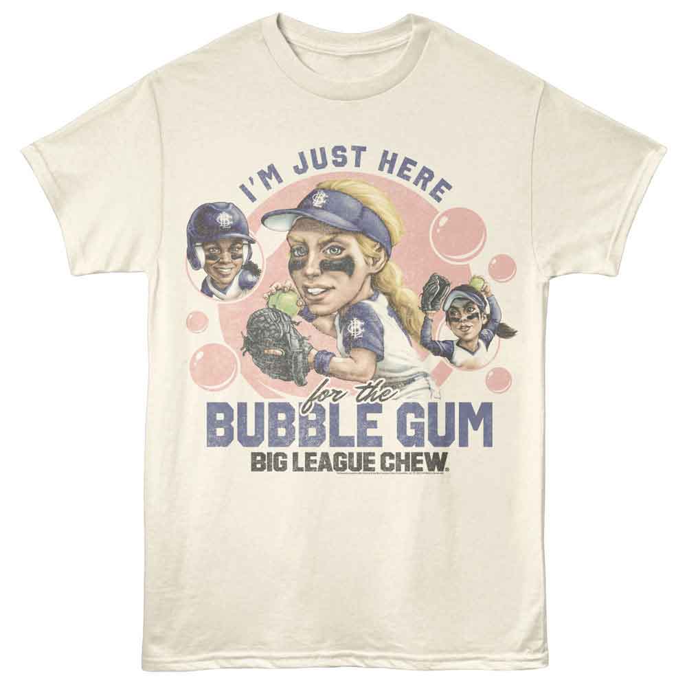 BIG LEAGUE CHEW Eye-Catching T-Shirt, HERE FOR GUM