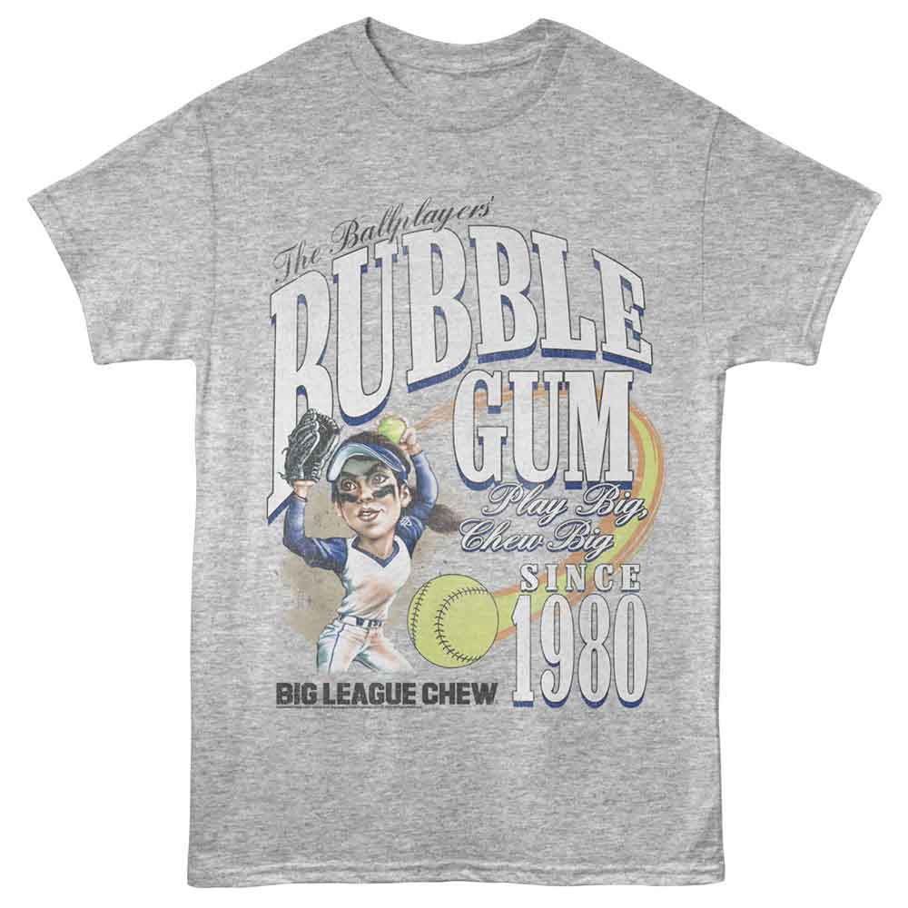 BIG LEAGUE CHEW Eye-Catching T-Shirt, FLYING SOFTBALL