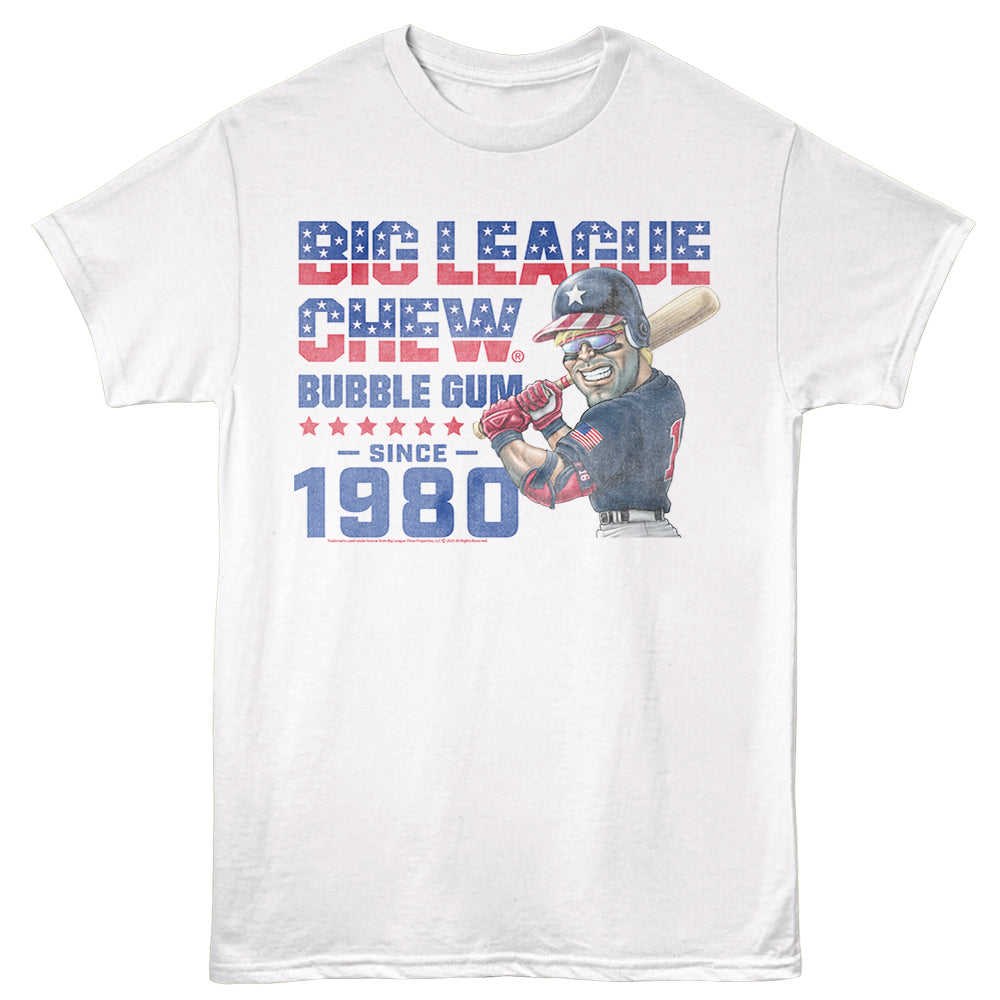 BIG LEAGUE CHEW Eye-Catching T-Shirt, SPANGLED SINCE 1980