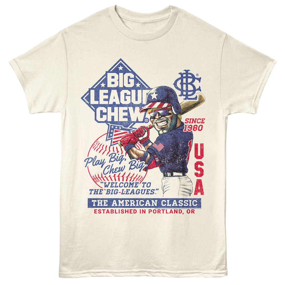 BIG LEAGUE CHEW Eye-Catching T-Shirt, AMERICANA
