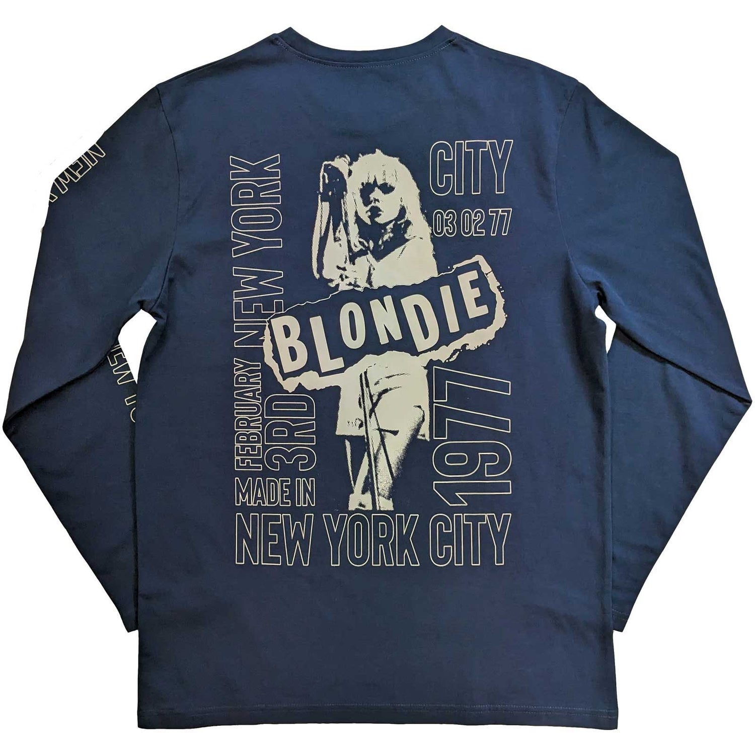 BLONDIE Long Sleeve T-Shirt, NYC 77