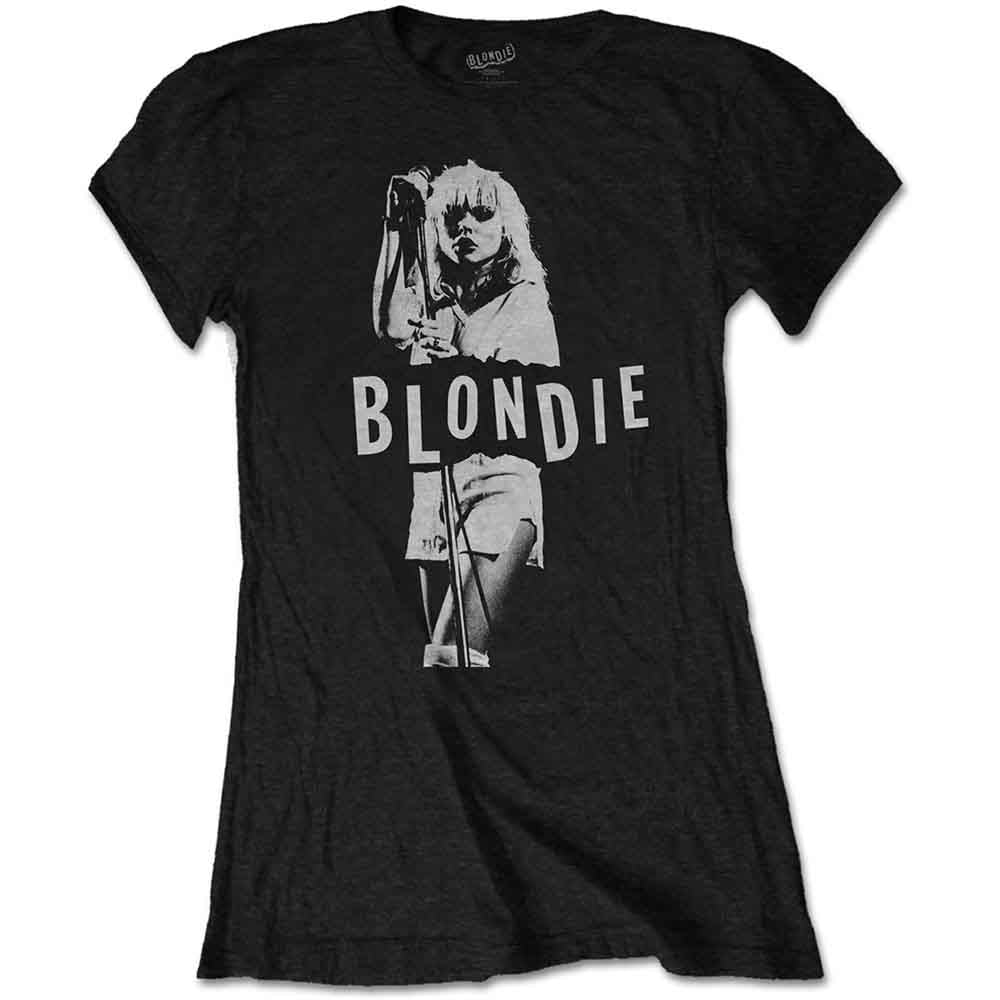 BLONDIE Attractive T-Shirt, Mic. Stand