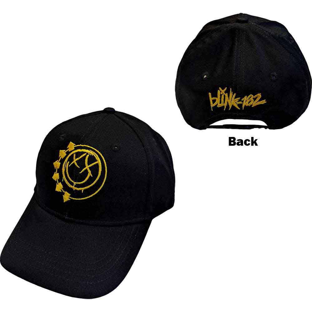 BLINK-182 Baseball Cap, Yellow Six Arrow Smile