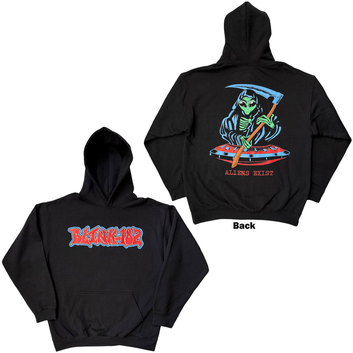 BLINK-182 Attractive Hoodie, Alien Reaper