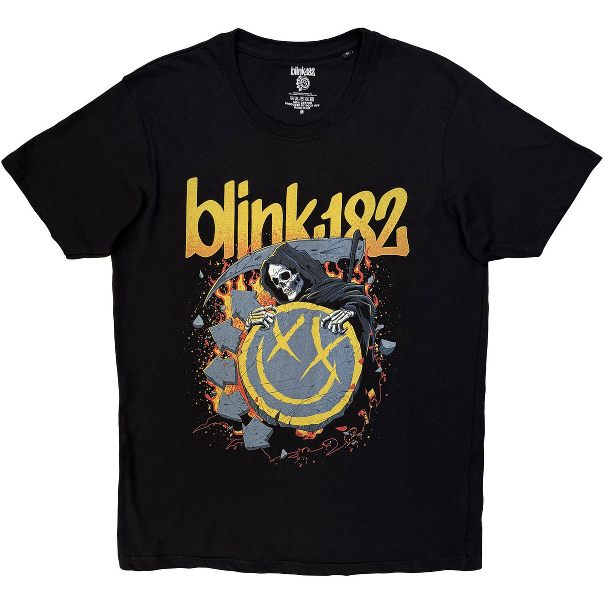 BLINK-182 Attractive T-Shirt, Reaper Smiley