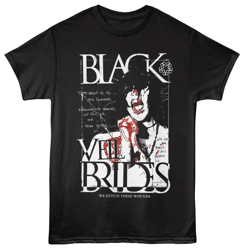 BLACK VEIL BRIDERS Eye-Catching T-Shirt, SINGING