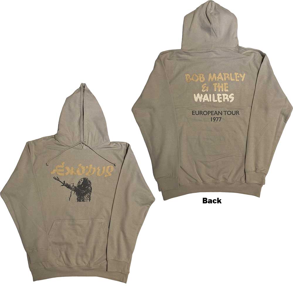 BOB MARLEY Attractive Hoodie, Exodus Mic Photo Wailers Tour 77